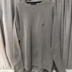 Tommy Hilfiger Men's Light Gray Crewneck Sweater